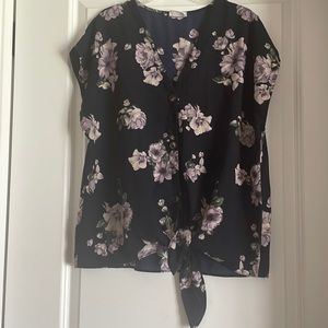 Sienna Sky Black Floral Blouse
